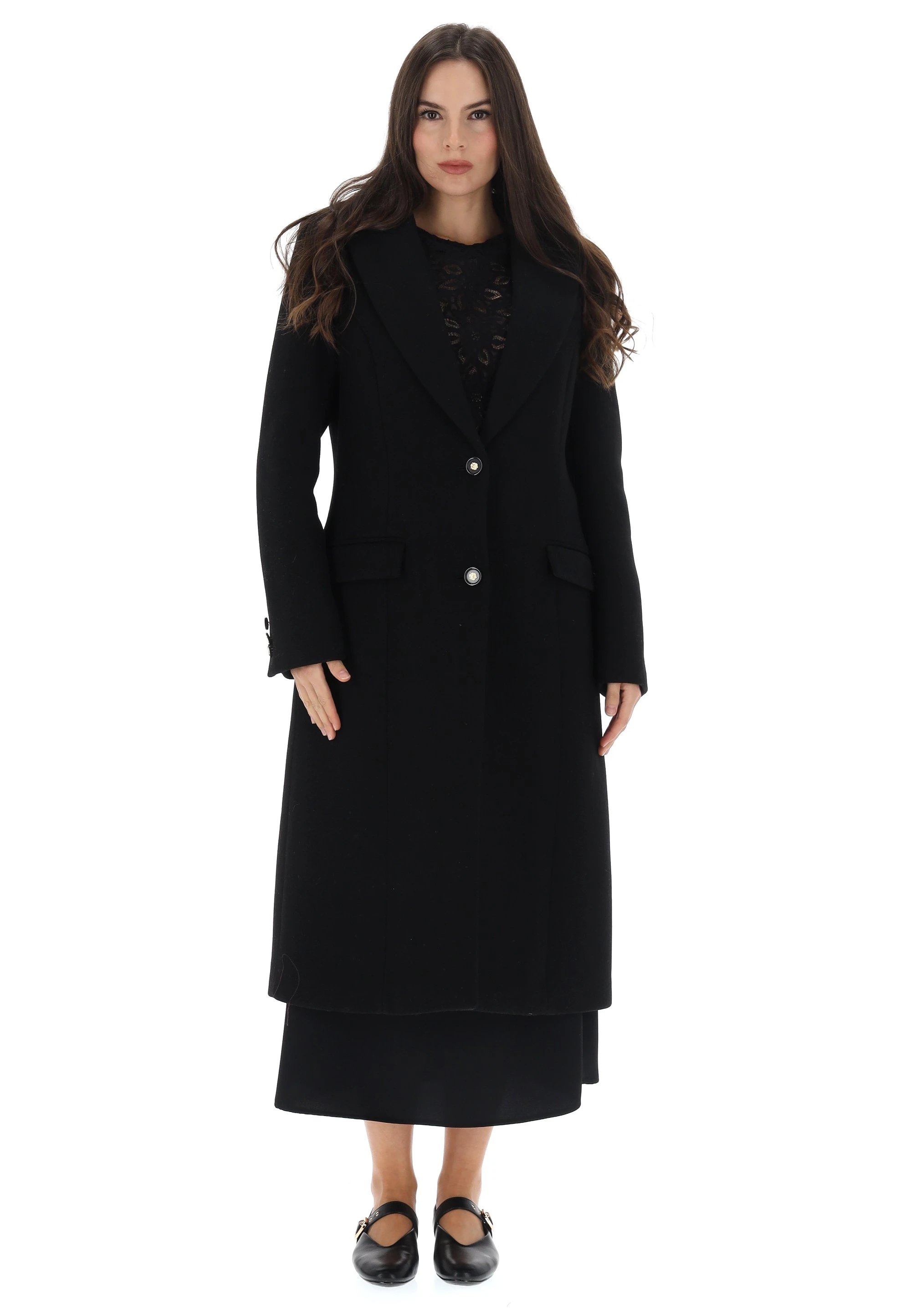 Cappotto lungo Kocca misto lana